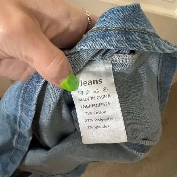 Women’s Mini Denim Dress S NWT - Picture 4 of 5